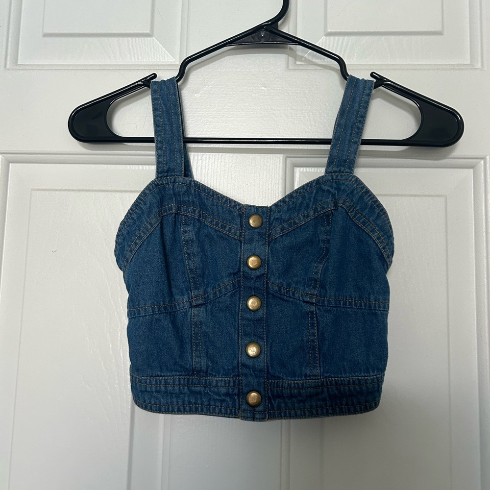 Denim Cropped Size Women’s XS Japna Top